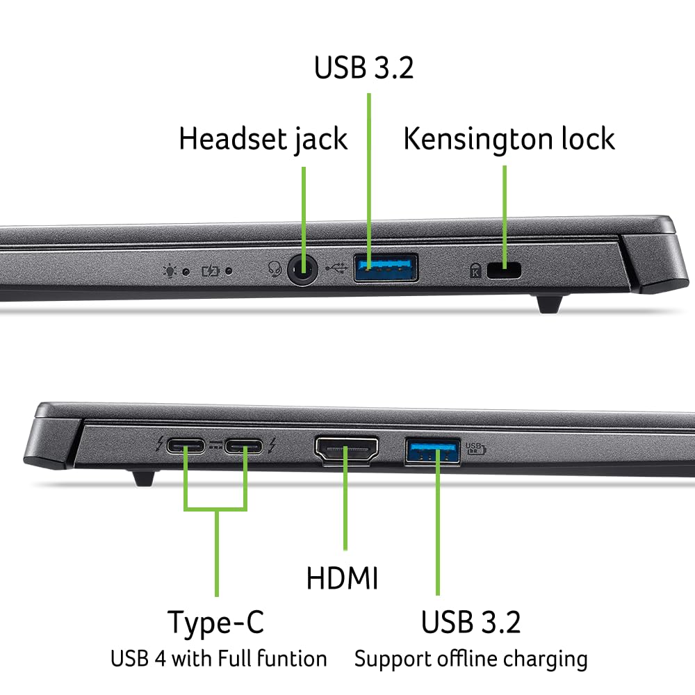 acer Aspire 14 AI Copilot+ PC | 14" WUXGA Display | Intel Core Ultra 5 Processor 226V | NPU: Up to 40 Tops - GPU: Up to 53 Tops | Intel ARC 130V | 16GB LPDDR5X | 512GB SSD | Wi-Fi 6E | A14-52M-51S1 - Image 11
