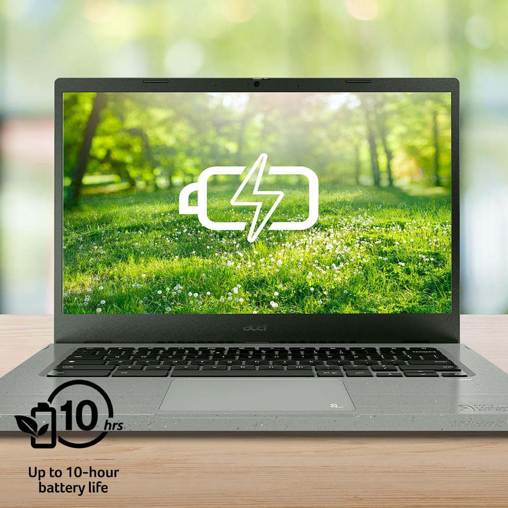 acer Chromebook Vero 514 CBV514-1H-38VS Laptop | Intel Core i3-1215U | 14" FHD IPS Display | 8GB LPDDR4X | 128GB SSD | Wi-Fi 6E | FHD Webcam | HDMI Port | Backlit Keyboard | Chrome OS - Image 10