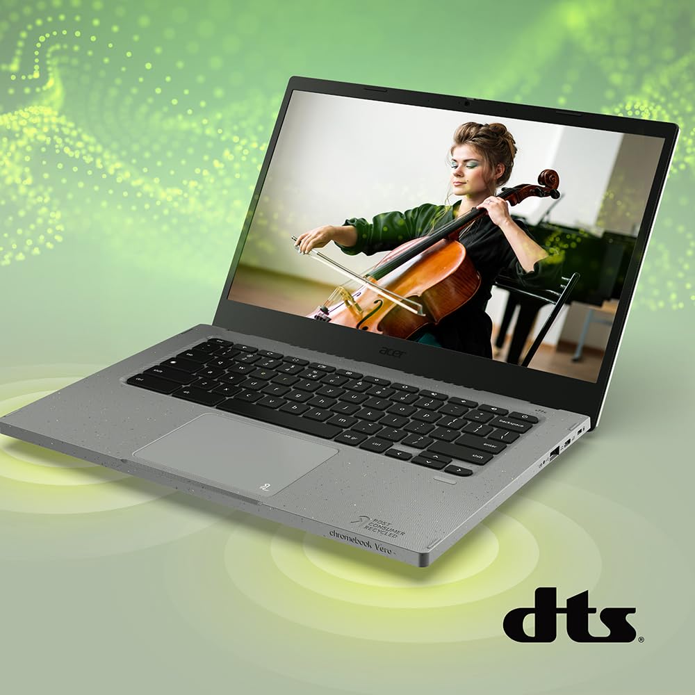 acer Chromebook Vero 514 CBV514-1H-38VS Laptop | Intel Core i3-1215U | 14" FHD IPS Display | 8GB LPDDR4X | 128GB SSD | Wi-Fi 6E | FHD Webcam | HDMI Port | Backlit Keyboard | Chrome OS - Image 11