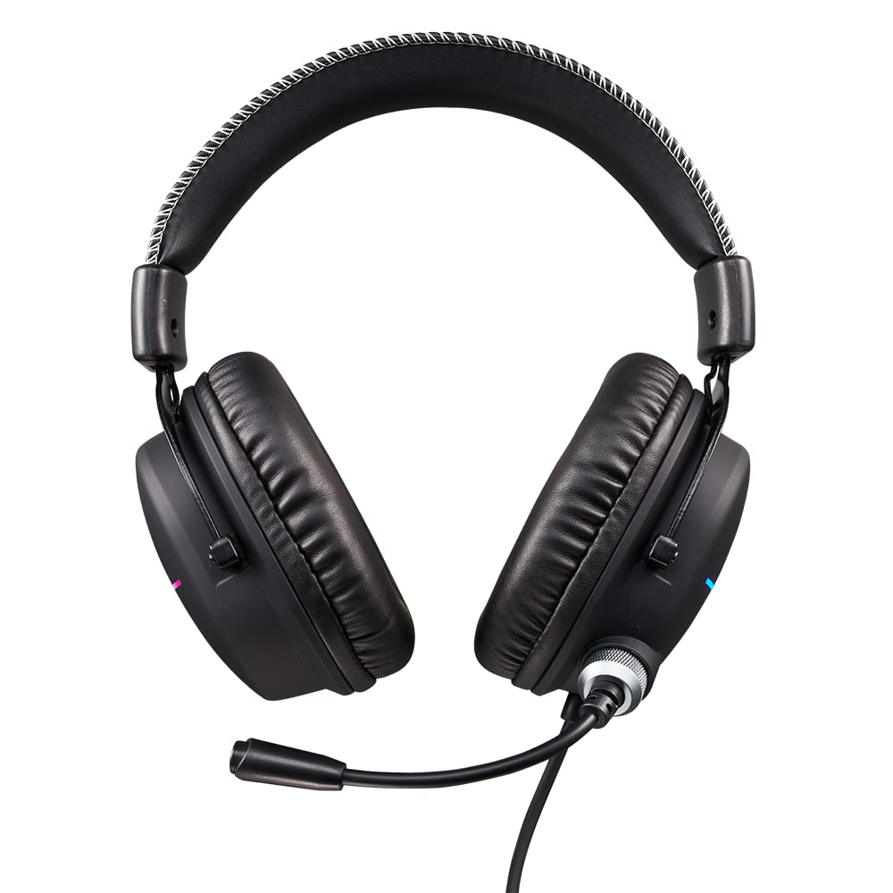 Acer Nitro Gaming Headset II: 50mm Drivers | Retractable Omni-Directional Noise-Canceling Microphone with On-Cable Controls | Over-Ear Design with RGB Lights, (Pack of 1) - Image 4