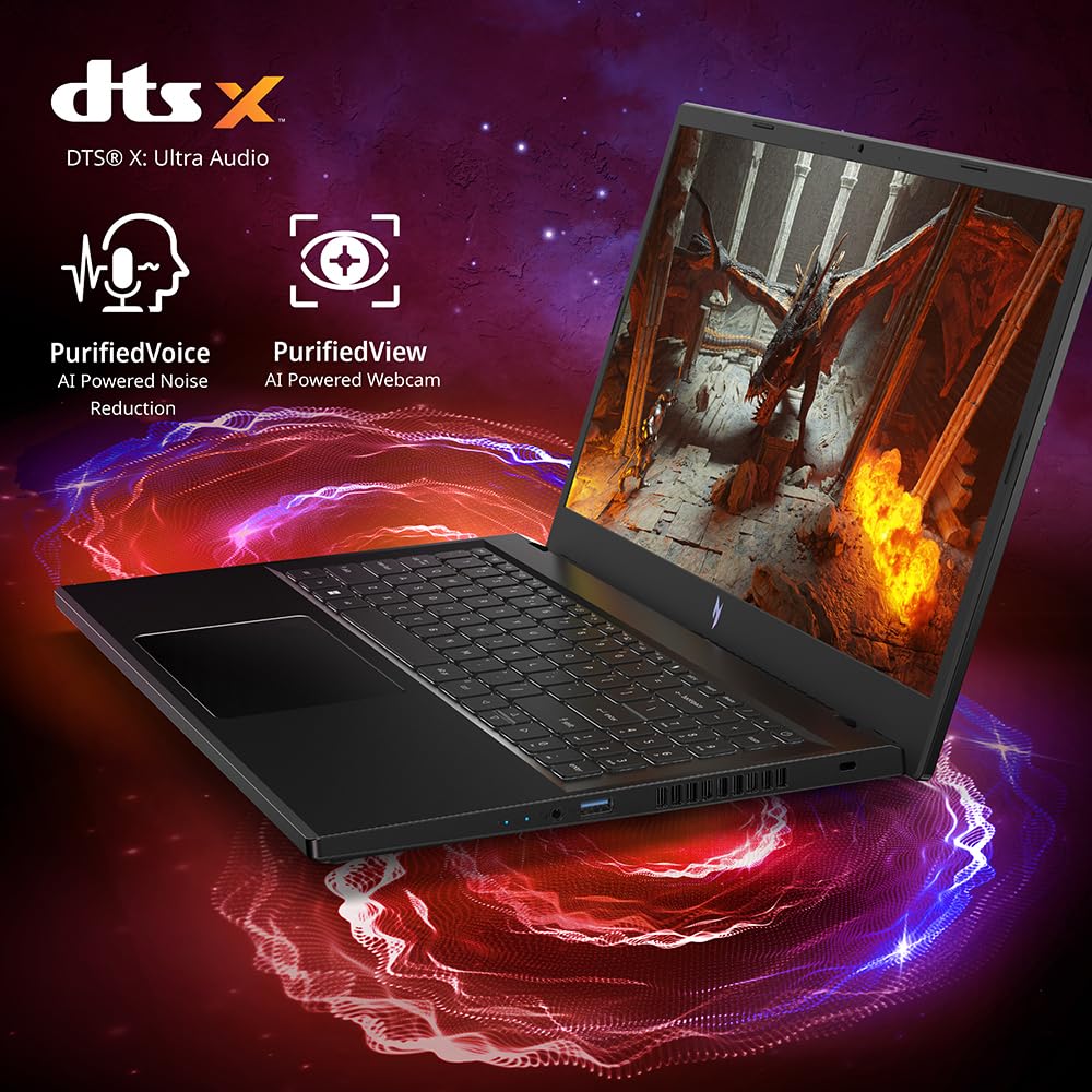 acer Nitro V Gaming Laptop | AMD Ryzen 5 7535HS Hexa-Core Processor | NVIDIA GeForce RTX 4050 Laptop GPU | 15.6" FHD IPS 144Hz Display | 8GB DDR5 | 512GB SSD | WiFi 6 | Backlit KB | ANV15-41-R5N6 - Image 9