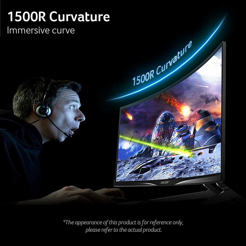 acer Predator Gaming 1500R Curved Monitor | 34" UWQHD 3440 x 1440 MiniLED | AMD FreeSync Premium | Up to 200Hz | Up to 0.5ms | DisplayHDR 1000 | USB Type-C, DP 1.4 & 2 x HDMI 2.1 | X34 X0bmiiphux - Image 7